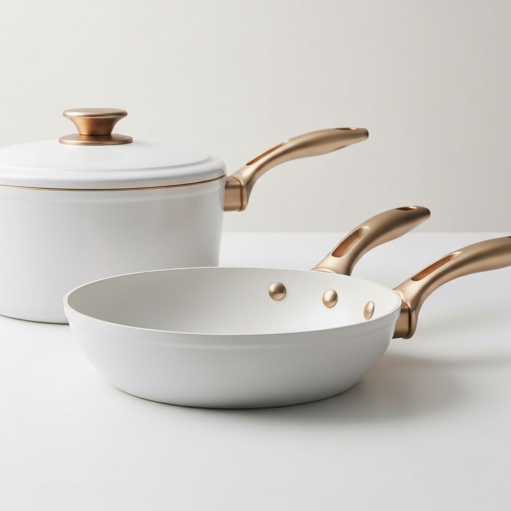 Stanley Tucci Aluminum Collection in Carrara White